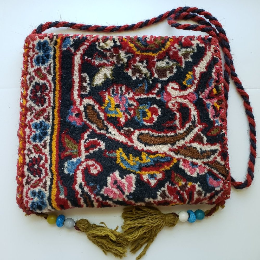 NWOT Unisex Persian carpet bag, beautiful handmade carpet bag from Iran. - Picture 7 of 14